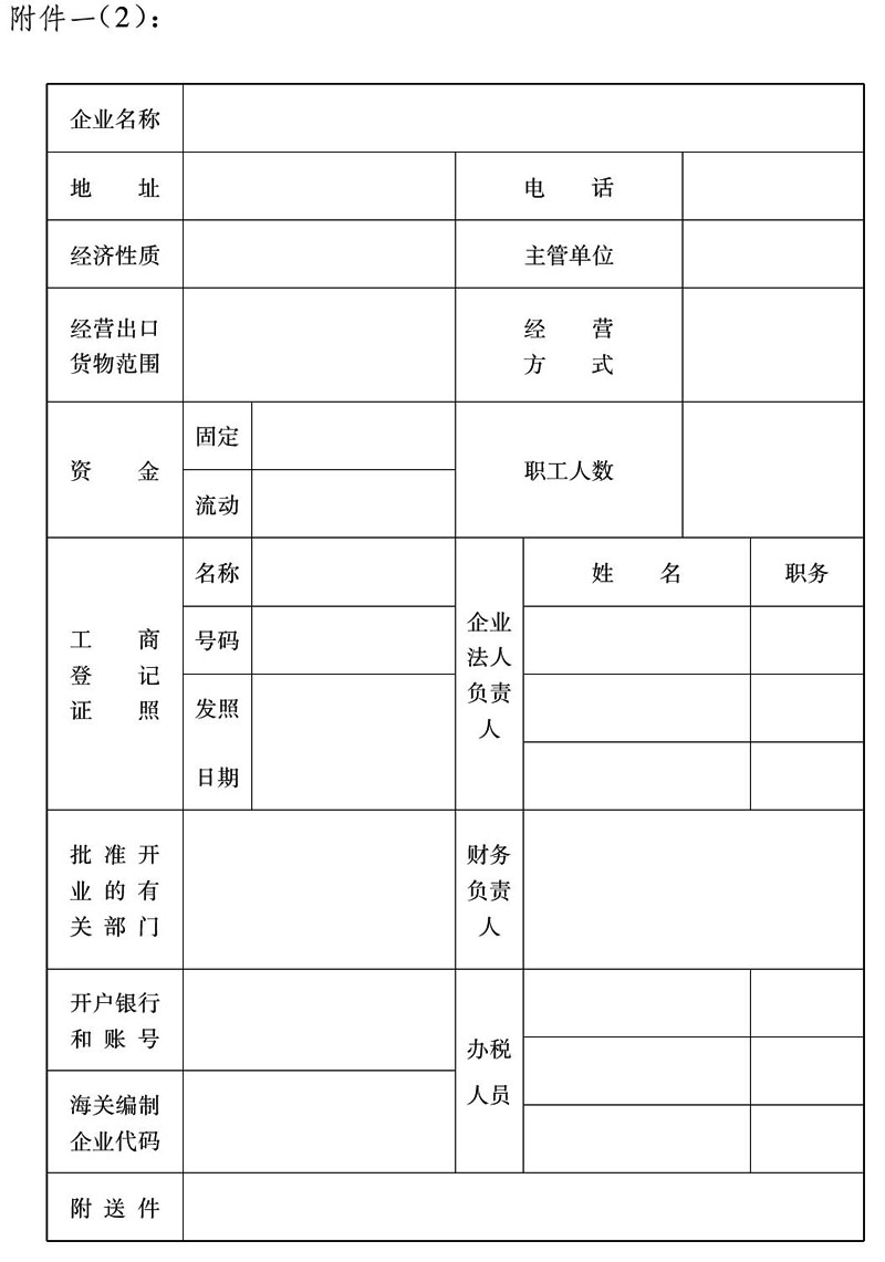 出口货物退(免)税申报表